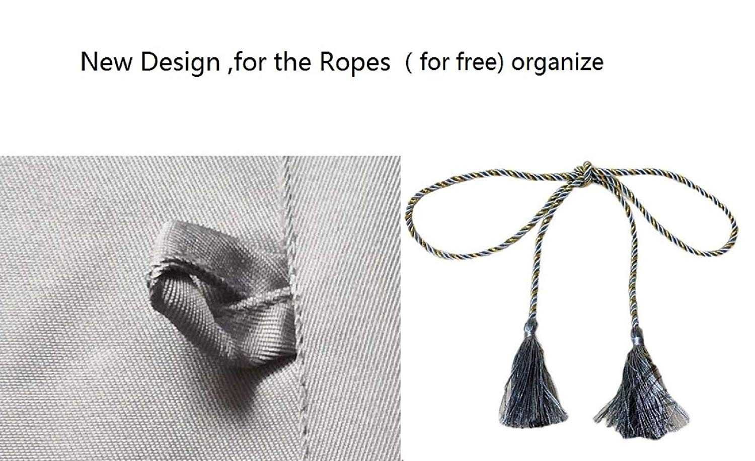 Clothink Outdoor Curtain Panel for Patio 50x84inch Beige Grommet Top Thermal Insulated Blackout Outdoor Curtain/Drape for Patio/Front Porch