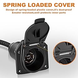 Adullama 4 Pin to 7 Pin Trailer Adapter W/Mounting