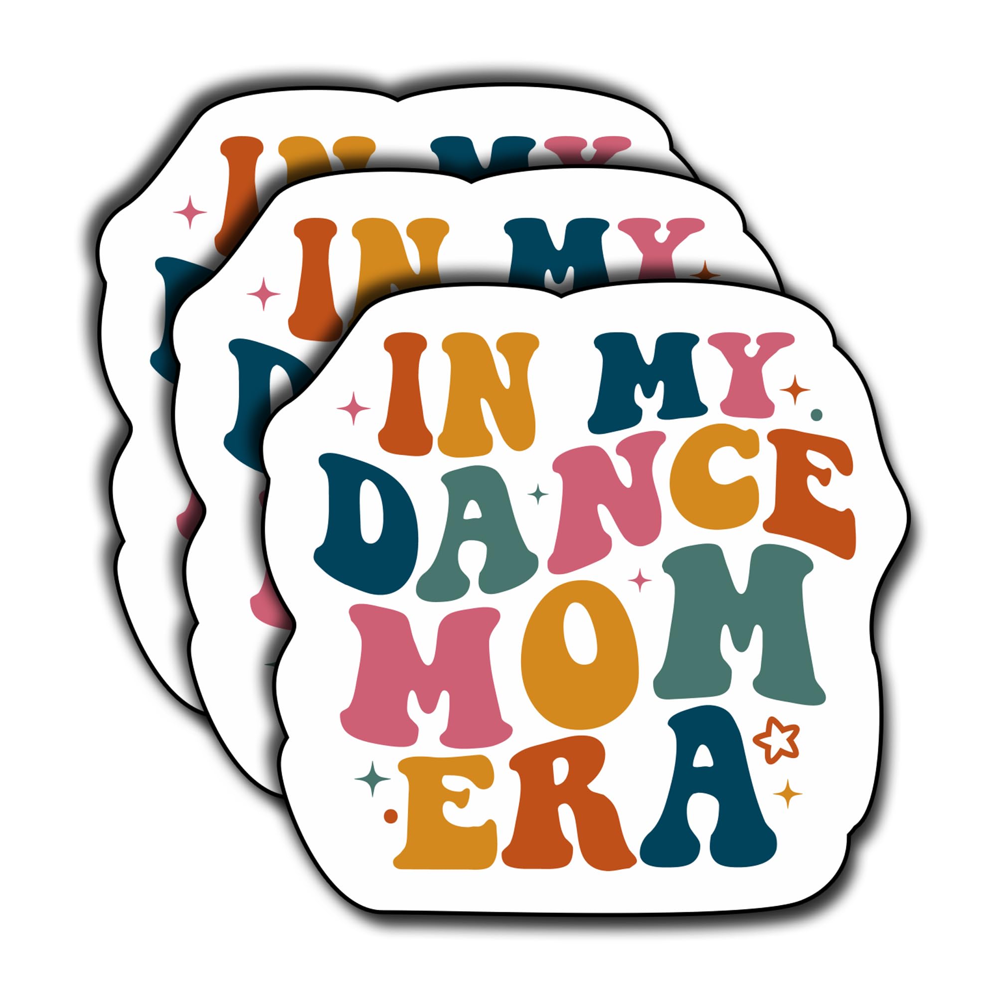 Photo 1 of (3Pcs) in My Dance Mom Era Sticker – Waterproof Vinyl Stickers for Dance Moms and Dance Lovers – Aesthetic Decals for Water Bottles, Hard Hats, Laptops, Books, Journals – 3" Fun Mom Life Gifts
