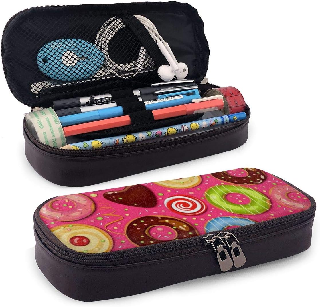 Donut Roll Storage Pouch Purse Organizer Cosmetic Bag Travel Pouches