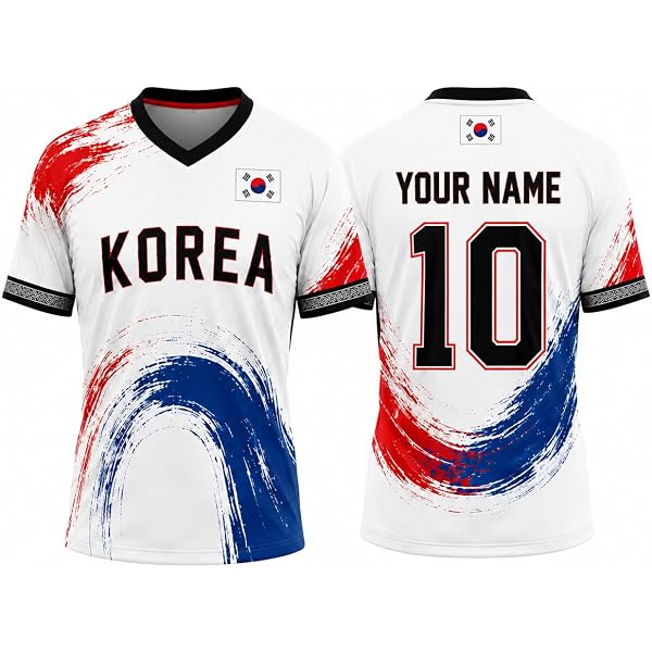 South Korea Football Jersey - Korean National Soccer Unisex Long