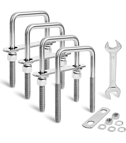 Lot De 4 Goupilles à Bride à 2 Trous En Acier Inoxydable - Diamètres 1-1/8'' Et 1-5/8''
