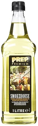 PREP PREMIUM Smokehouse - über Eichenholz geräuchertes Rapsöl mit Sonnenblumenöl 1 x 1000 ml PET Kräftiges Raucharoma für BBQ