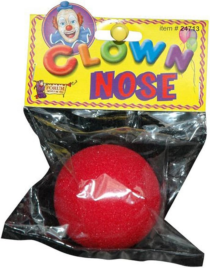 Forum Novelties NoseClown Regular, Espuma, Vermelho, One Size Amazon