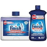 Finish Jet-Dry Rinse Aid, Dishwasher Rinse Agent &amp; Drying Agent, 8.45 Fl Oz Dual Action Dishwasher Cleaner: Fight Grease &amp; Limescale, Fresh, 8.45oz