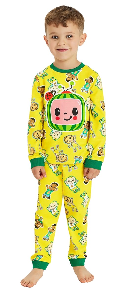 Girls Boys Cocomelon Pyjamas Character Nightwear (Cocomelon - Patterned, 18-24 Months)