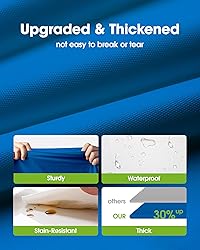 Pureegg Plastic Table Cloth Disposable 10 Pack, 54