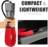 Tevlaphee Upgraded Steering Wheel Lock with Seat Belt Lock Red 3 Keys view 5