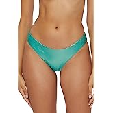 BECCA Liquid Metal Hipster Bikini Bottom, Cheeky Coverage, Swimwear Separates for Women