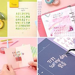 30 Sheets Alphabet Number Stickers Colorful