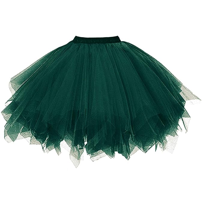 DresseverBrand Damen Petticoat 50er Rockabilly Jahre Retro Tutu Ballet Tüllrock Cosplay Crinoline