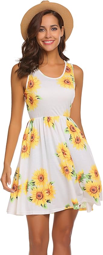 yellow and white sundress
