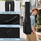GLEAM Acoustic Guitar Gig Bag 39-41 in 0.35 in Padding Waterproof Black view 4