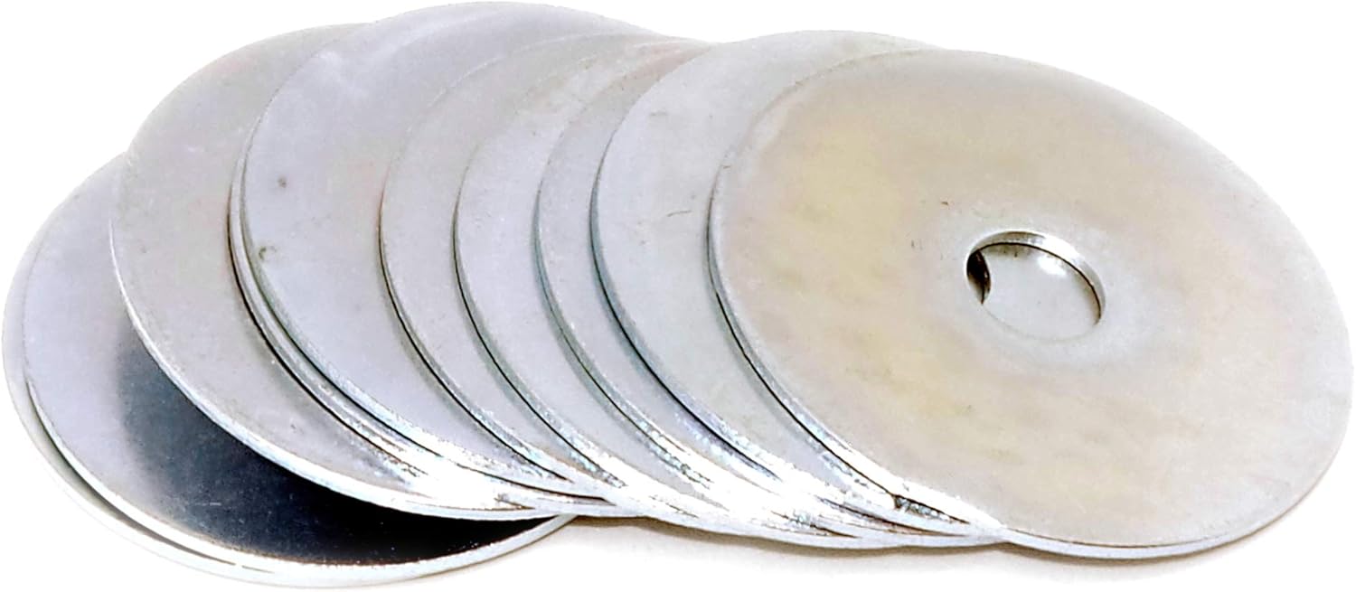 M10 (10mm x 50mm) Flat Repair Washer (Large OD) Steel (Pack of 10