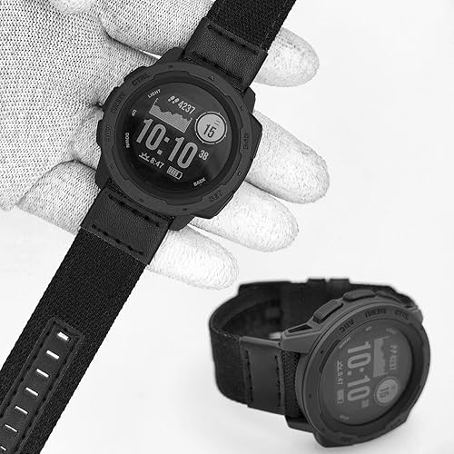 Abanen 22mm Nylon Military Style Watch Bands for Garmin Instinct