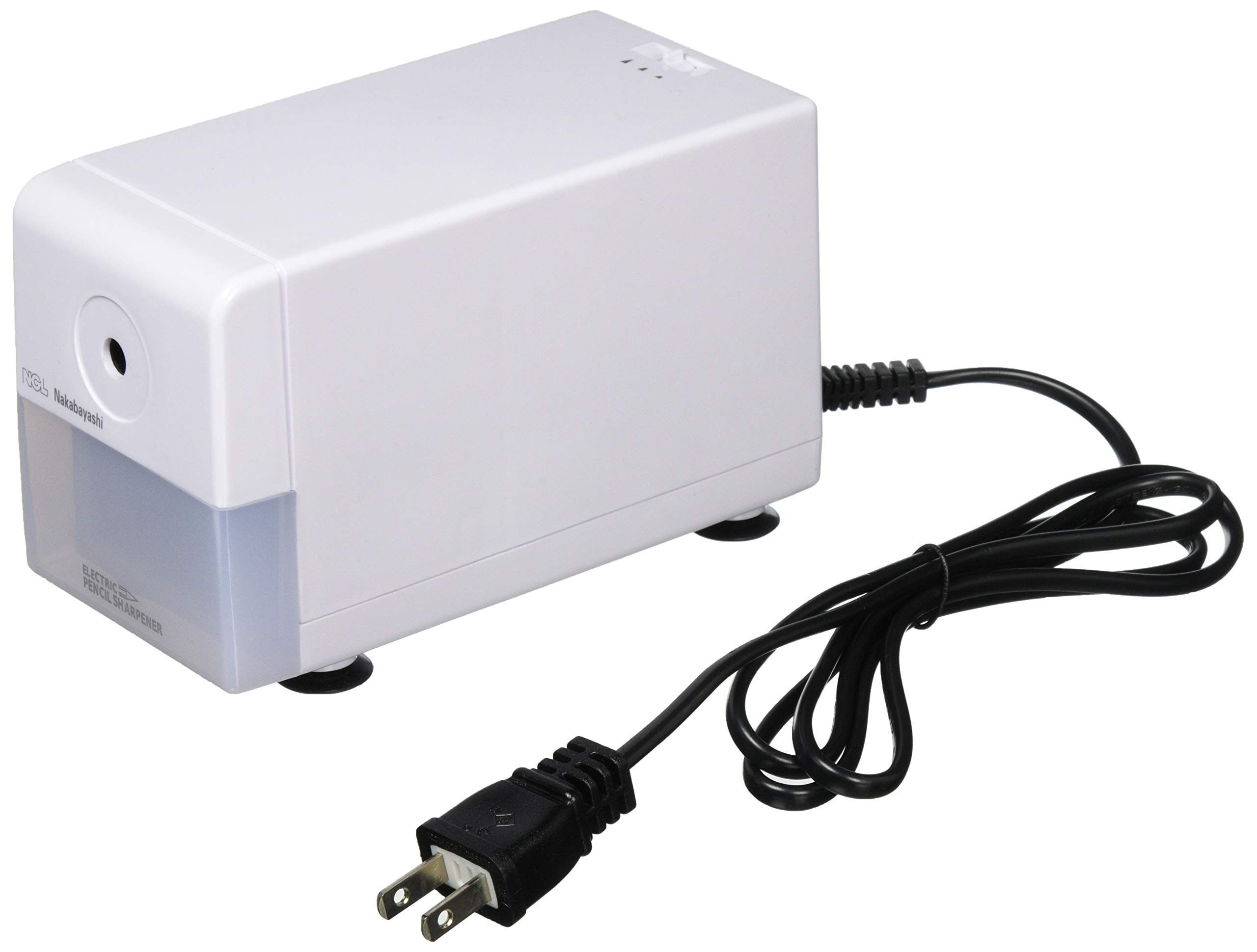 ナカバヤシ 電動鉛筆削りスリムタイプ ホワイトの商品画像