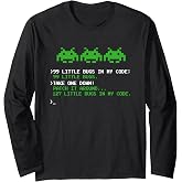 99 Small Bugs in Code Software Engineer Programmer Long Sleeve T-Shirt