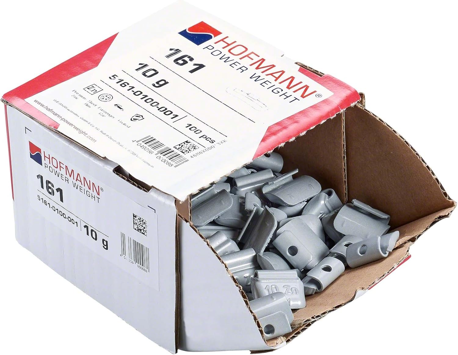 Hofmann Power Weight Type161 51610100001 silver 10g 100x Tyre balance