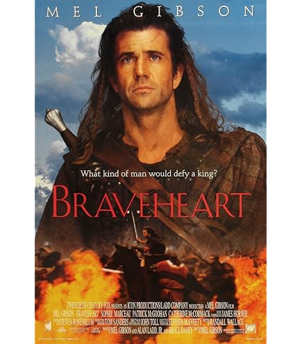 Amazon.com: Braveheart - 1995 - 27 x 40 Movie Poster - Style A