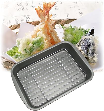 Amazon Co Jp 和平フレイズ 天ぷらバット 油切り 揚げ物 セクターワン 小 アミ付 ふっ素樹脂加工 Sr 92 ホーム キッチン