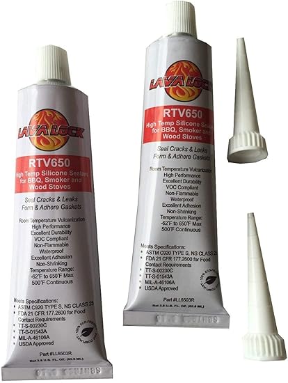 Amazon Com Lavalock 1 X 1 8 X 10 Ft Adhesive Backed Wood Stove Door Gasket Fiberglass Seal Self Stick Flat Tape Home Kitchen