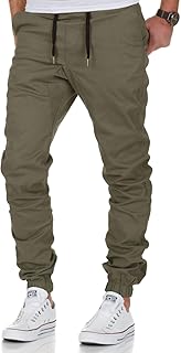 Amaci&amp;Sons Herren Stretch Jogger Basic Chino Jeans Hose Cargo 7002