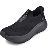 JACKSHIBO Men Slip in Free up Hands Shoe Wide Toe Box Arch Support Walking | Mens Casual Slip On Sneakers, Cushioned, Zero Drop Sole, Metatarsal Pads