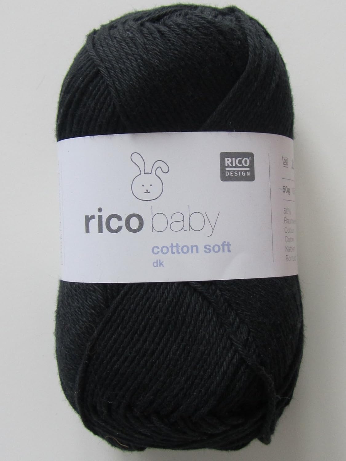 Rico Baby Cotton Soft DK 50g Yarn/Wool 27 Black Amazon.co.uk