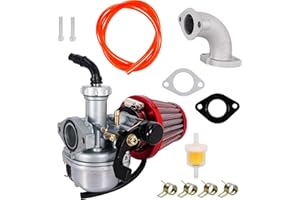 RUTU PZ22 Carburetor 22mm Carb with 38mm Air Filter Cleaner Intake Pipe Kit for SSR 110cc 125cc Sunl Roketa Taotao Monkey Coo