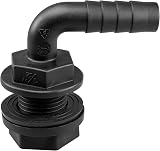 Cost Wise Water Butt Elbow 1" BSP to Barb Nut Washer Kit 33mm Hole view 4
