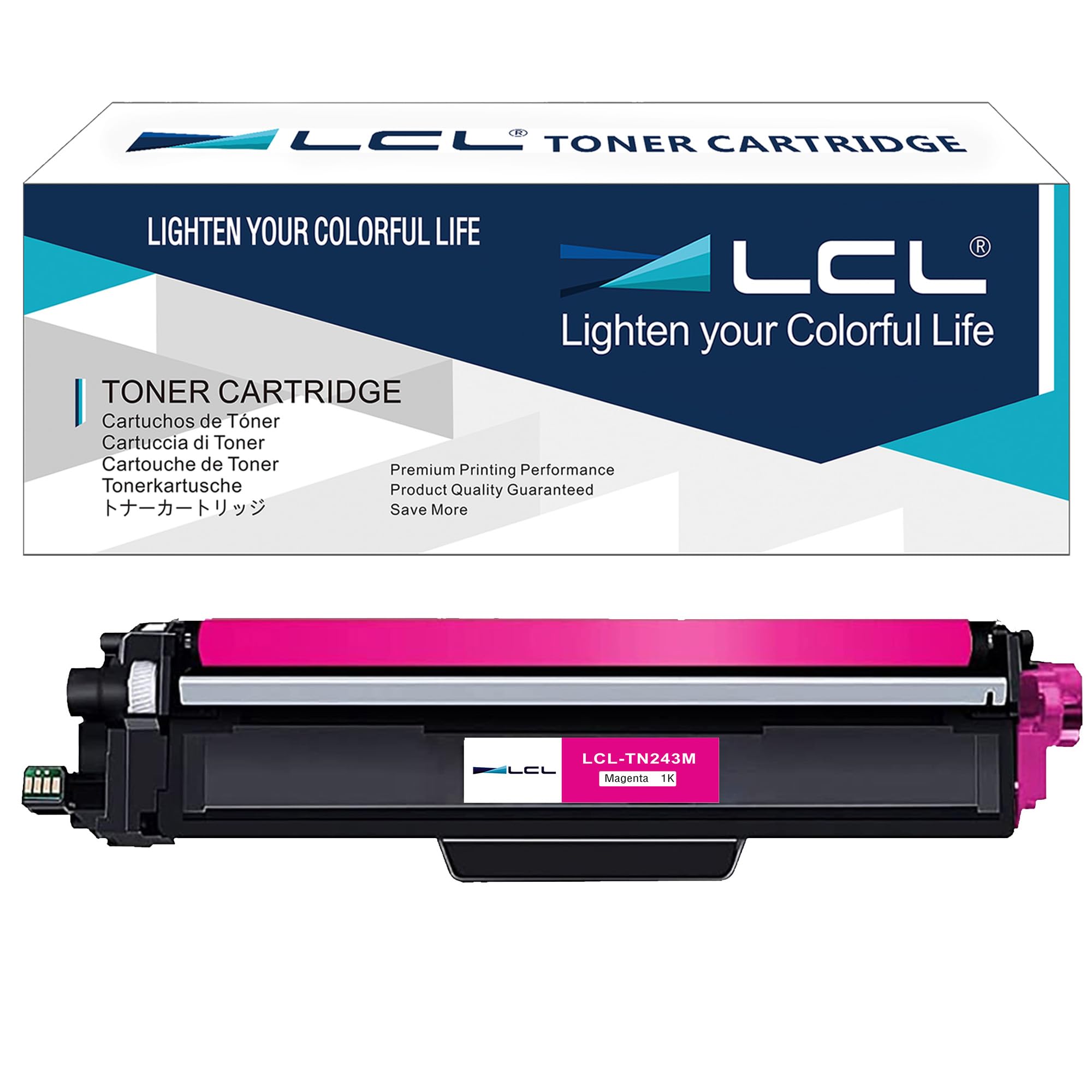 LCL Toner Cartridge TN243 TN-243 TN243M TN-243M (1 Magenta) Replacement for Brother HL-L3210CW HL-L3230CDW HL-L3270CDW MFC-L3710CDW MFC-L3750CDW MFC-L3770CDW MFC-L3730CDW DCP-L3510CDW DCP-L3517CDW D