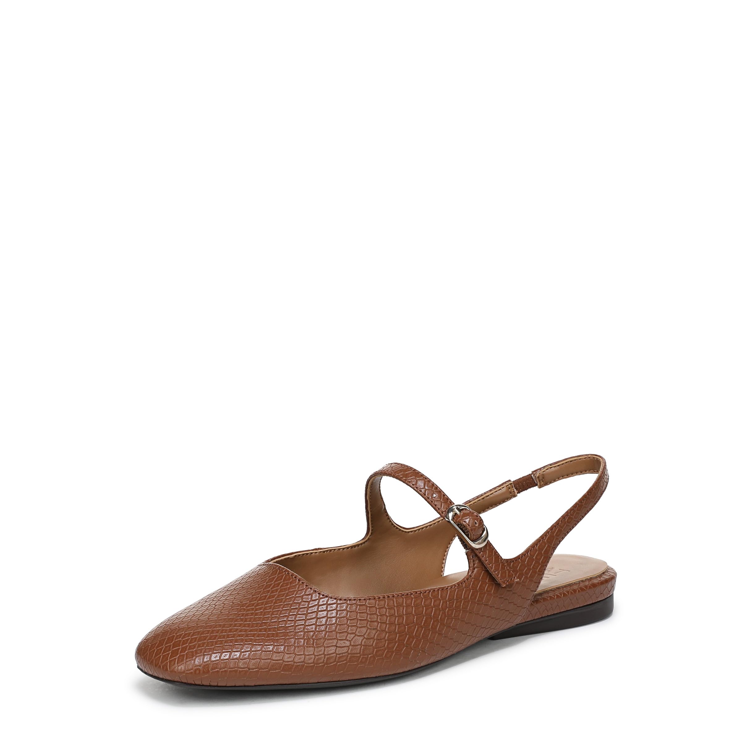 Naturalizer Women’s Anikka Mary Jane Flat Walnut Brown 12 M