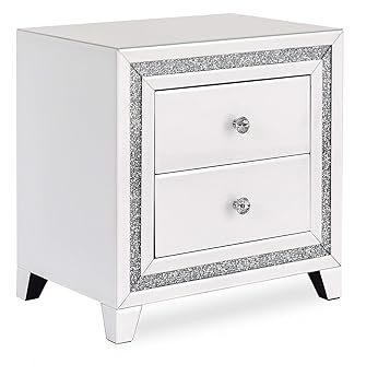 Dura Tribe Snow Pearl White Mirrored Bedroom Furniture Dressing