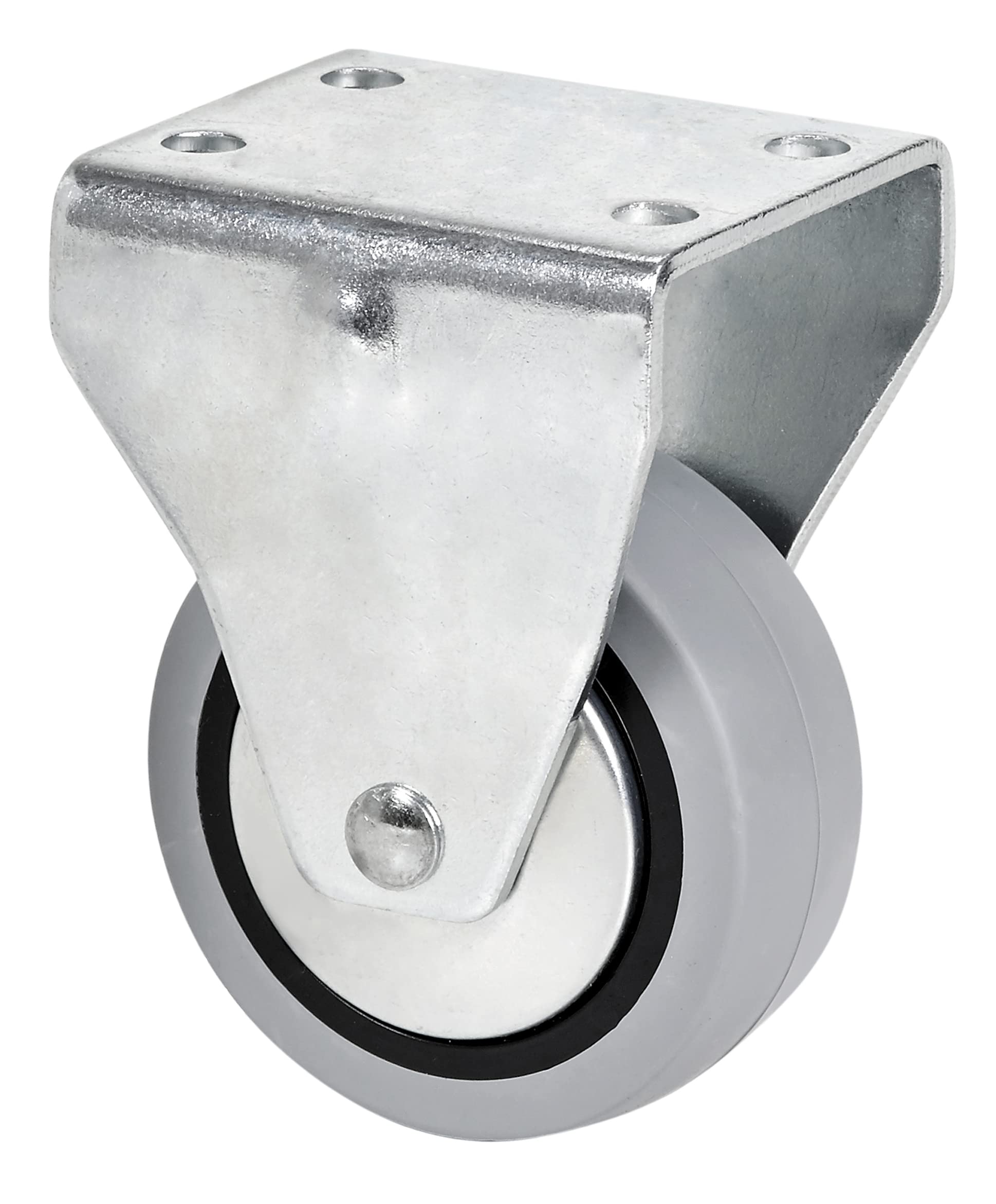 Alex Z PGI – Fixed Wheel (Injected Rubber, Diameter 60 mm, Load Supported 40 kg) Grey