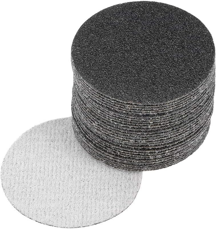 TA-VIGOR 30Pcs 50mm Wet and Dry Sanding Discs, 80 Grit 2 Inch Hook and Loop Sandpaper Electrostatic Sand Planting Silicon Carbide Sanding Discs