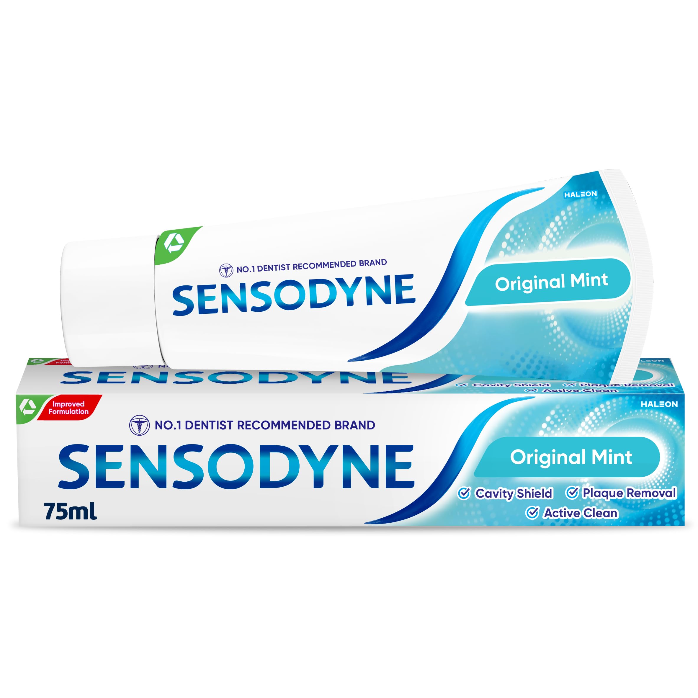 Sensodyne Toothpaste Daily Care, Sensitive Toothpaste for Sensitive Teeth, Original Mint, 75ml