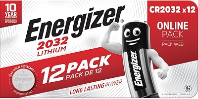 Energizer CR2032 Batteries 12 Pack Lithium 3V Coin Battery