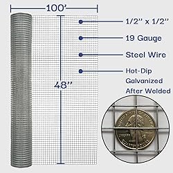 Salmut Hardware Cloth 1/2 in. x 4 ft. x 100