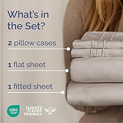 Queen Size 4 Piece Sheet Set - Comfy Breathable