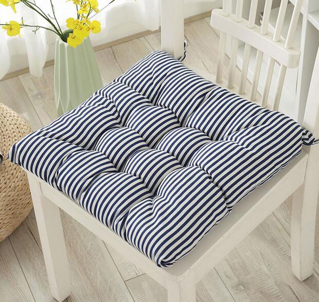 15.7x15.7 inch Floral Seat Cushions Pillow Office Chair Pads with Ties (type-4)