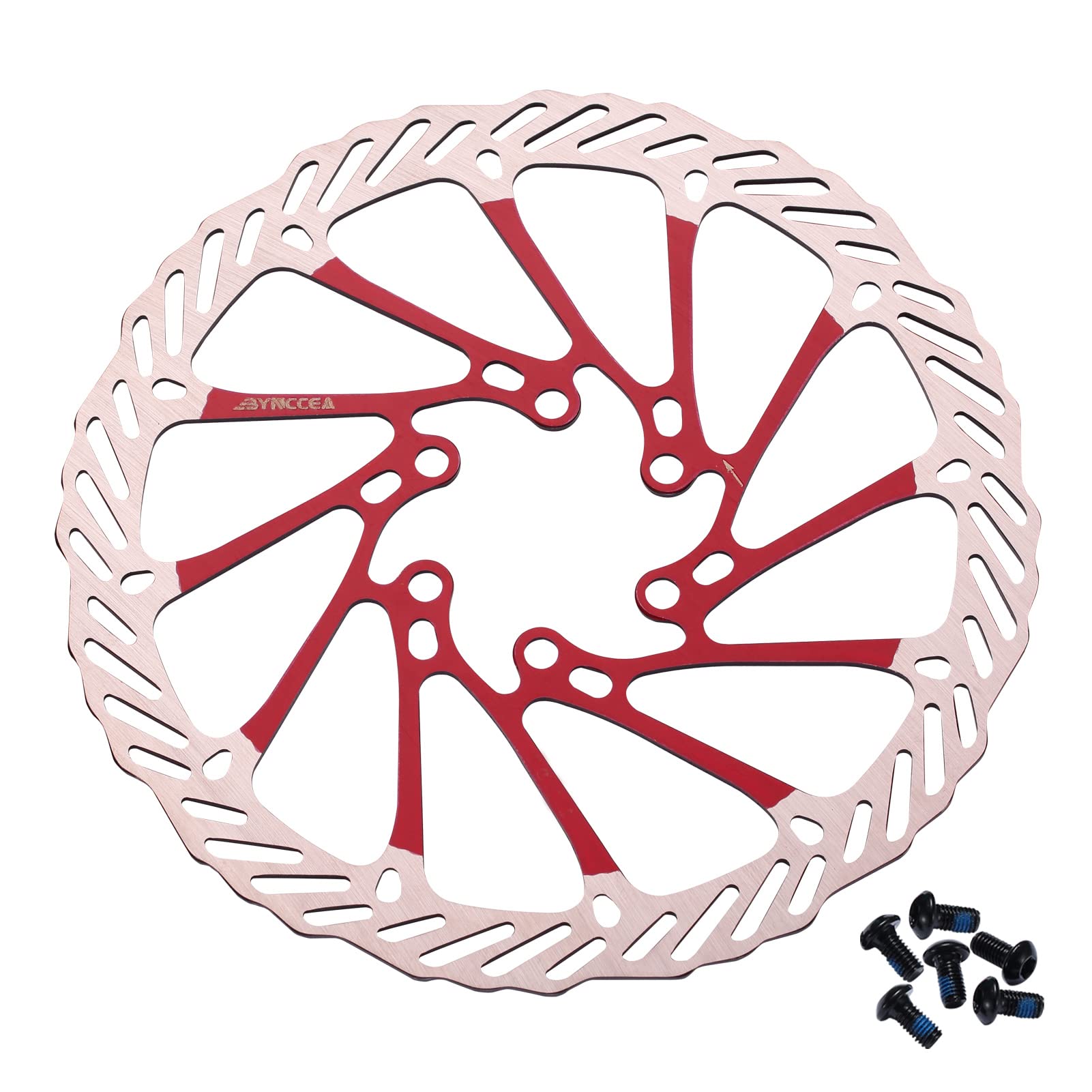 Bynccea 160 mm 180 mm 203 mm Bicycle Brake Disc with 6 Screws for MTB BMX Mountain Road Bike