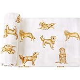 LifeTree Muslin Swaddle Blankets, 70% Viscose from Bamboo and 30% Cotton Baby Swaddle Blankets Unisex Swaddling Blanket for Newborn, Soft Large 47