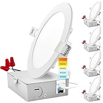 Tellegloww 50-Pack New Construction Mounting Plates For Recessed Lights - Silver Galvanized Steel Bracket For 3", 4", 6" LED Downlights