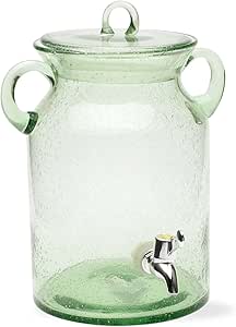 Tag 350218 28.5-Cup Bubble Glass Drink Dispenser, Green