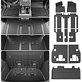 powoq 8 Seats Fuel Floor Mat Compatible with 2022-2026 Kia Carnival Cargo Mat Non-Hybrid&Prestige TPE Floor Liner Back Seat Protector Replacement for 2022-2026 Kia Carnival Accessories