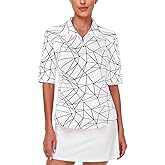 Misyula Womens Golf Shirt Quick Dry Half Sleeve Quarter Zip Polo Workout Tops Tennis Shirts M-3XL
