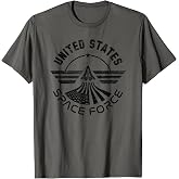 United States Space Force Logo (blk-Aged) T-Shirt