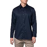 GUESS Mens Long Sleeve Sateen Poplin Shirt