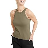 Hanes Womens Originals Racerback Tank Top, Cotton Ribbed Tank, Women's Sleeveless Shirt, Available in Plus