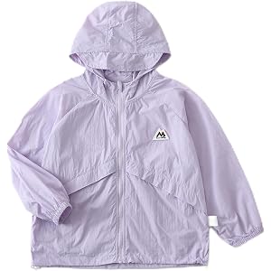Maecedir Toddler Boys&Girls Sun Protective Casual Outerwear Summer Kids Lightweight Zip Hooded Jacket Baby Cute Coat